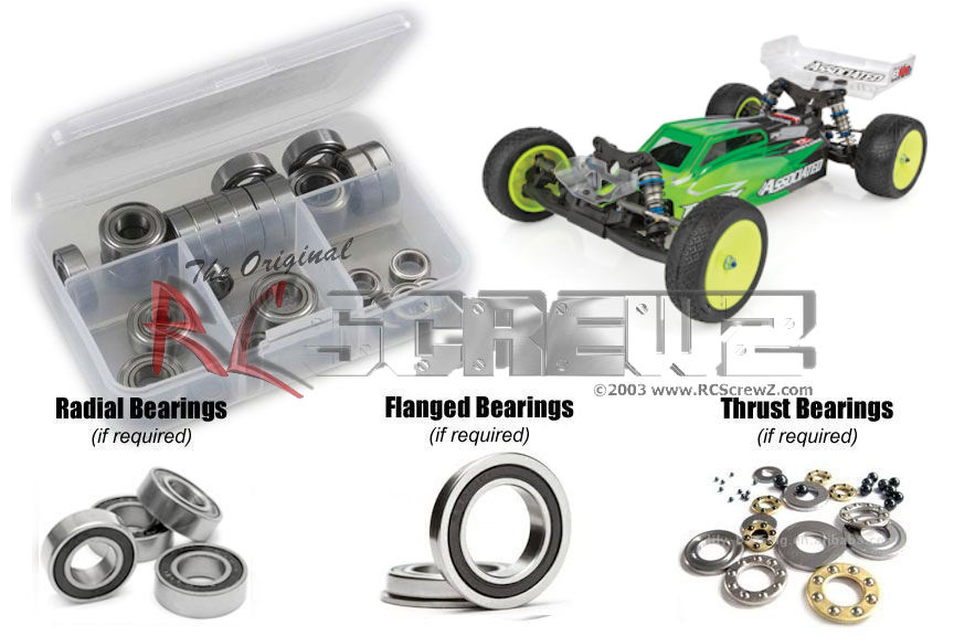 asc104r - Associated RC10B6.2D Buggy (#ASC90024) Rubber Shielded Bearing Kit