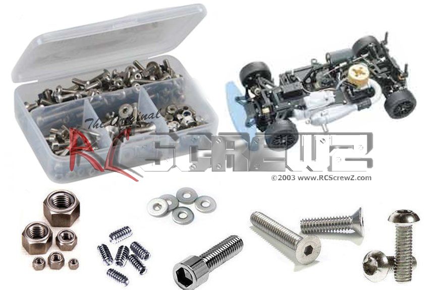 kyo002 - Stainless Steel Screw Kit For The Kyosho V-One-S Nitro 1