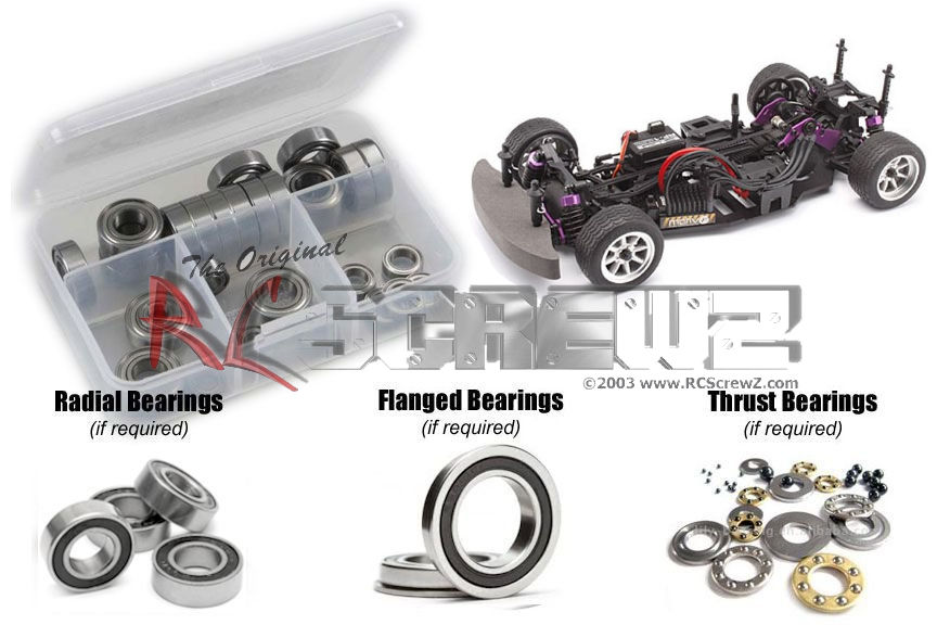 hpi014r - HPI RS4 Pro 2 Rubber Shielded Bearing Kit | RCScrewZ