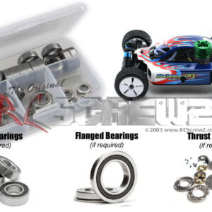 kyo080r - Rubber Shielded Bearing Kit For The Kyosho Mini Inferno 09 Nitro (#31311)