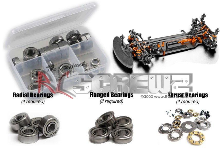 xra072b - Xray T4 2019 (#300025) Metal Shielded Bearing Kit